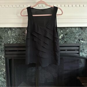 Theory Silk Darinka Captivate Ruffle Top size small